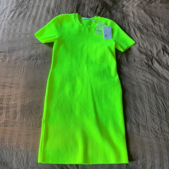 helmut lang neon dress Helmut Lang Neon Knit Dress - BOPF